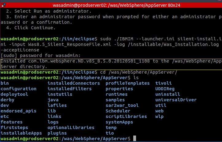 WebSphere Application Server Silent Installation Step by Step-1